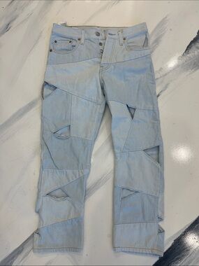 Levi's Light Blue Patchwork Relaxed Women's Jeans